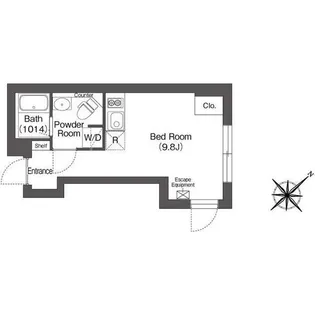 エスタート大井町テラス【4階】の間取り