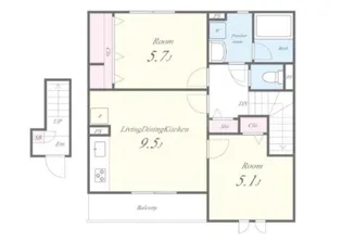 マグノリア【2階】の間取り