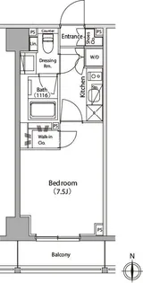 イプセ蒲田Ⅲ【4階】の間取り