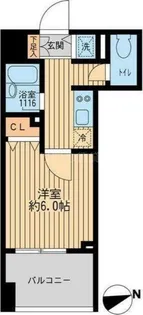 クリオ戸越銀座壱番館【8階】の間取り