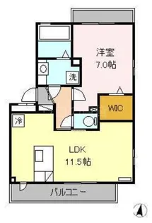 シャルム池上【1階】の間取り