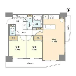 LaSante五反田【8階】の間取り