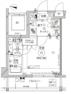 レアライズ平和島【6階】の間取り