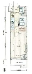 ルーブル大鳥居伍番館【9階】の間取り