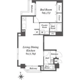 コスモリード大森町【5階】の間取り
