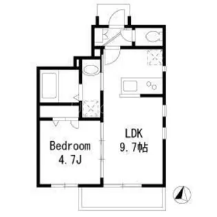 パインエステート久が原【1階】の間取り