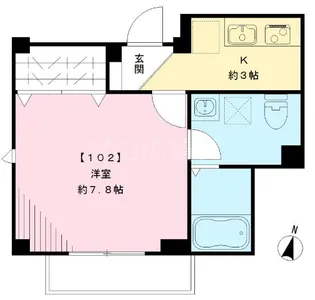 Vieuno UMEMOTO(ビューノウメモト)【1階】の間取り