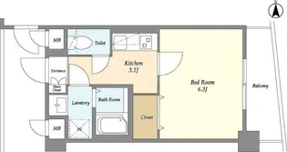 ロハス旗の台【1階】の間取り