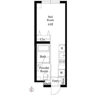ミリアレジデンス品川中延【2階】の間取り