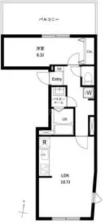 WHARF蒲田west【4階】の間取り