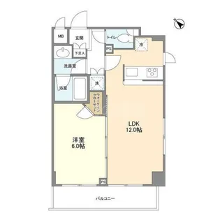 クレストパーク洗足池【3階】の間取り