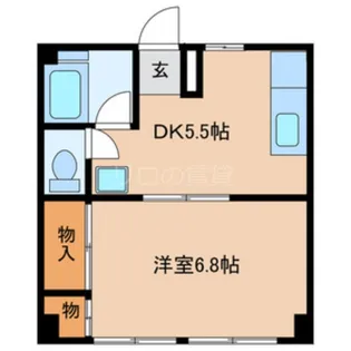 玉置ニューハイツ【2階】の間取り