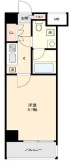 クレヴィスタ大森西【4階】の間取り