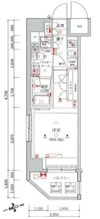 セジョリ蒲田Ⅱ【2階】の間取り