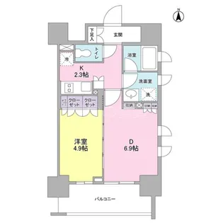 スタイリオ蒲田【13階】の間取り