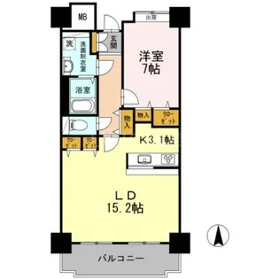 品川シーサイドビュータワーI【21階】の間取り