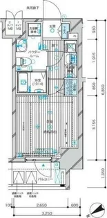 メインステージ蒲田Ⅵエグザ【8階】の間取り