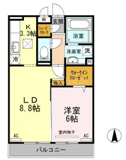 アルページュ大森 C棟【1階】の間取り