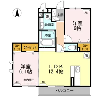 アルページュ大森J棟【3階】の間取り