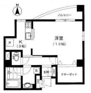 カリスタ池上【301号室】の間取り