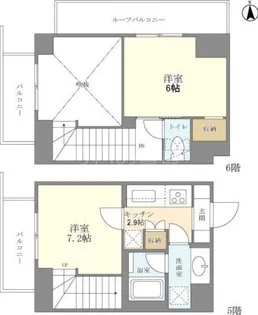 ラティエラ大森【5階】の間取り