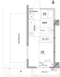 ラティエラ大森【4階】の間取り