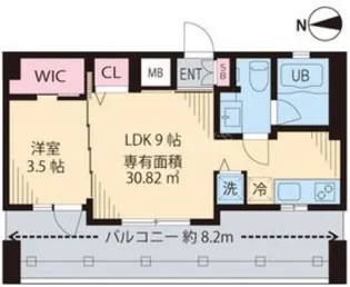 Mia Casa Ⅰ【6階】の間取り