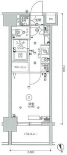 スカイコート蒲田ガーデン【8階】の間取り