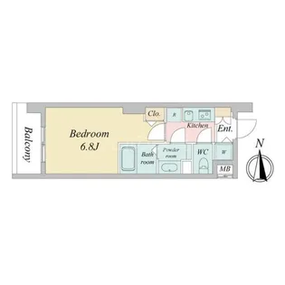 ドゥーエ蒲田【5階】の間取り