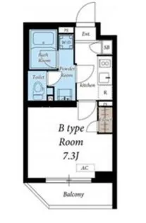 シェル上池台【404号室】の間取り