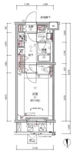 ARCOBALENO UMEYASHIKI【4階】の間取り