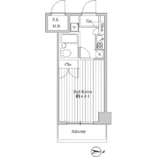 スペーシア池上【2階】の間取り