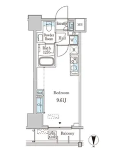 JP noie 西蒲田【11階】の間取り