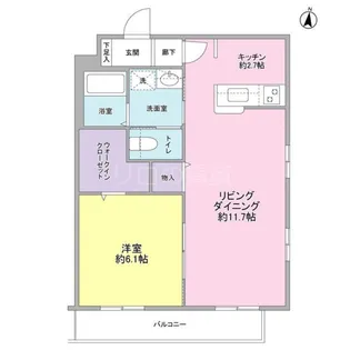 アムール大岡山【3階】の間取り