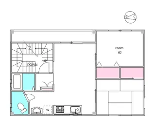 フラッツ蒲田【301号室】の間取り