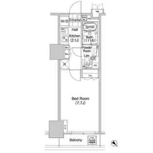 コンフォリア蒲田【2階】の間取り
