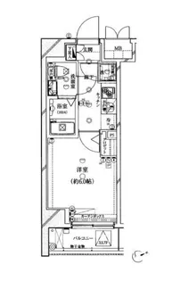 ライジングプレイス大森【8階】の間取り