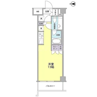 リバーレ蒲田仲六郷【3階】の間取り