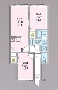 AZ石川台【1階】の間取り