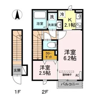 サンクタス OMORI【2階】の間取り