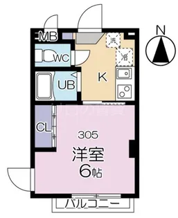 ラシェルⅡ【3階】の間取り