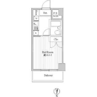 スペーシア池上【5階】の間取り
