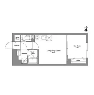タスキ リシェス 池上【1階】の間取り