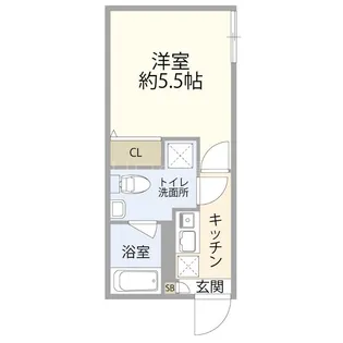 プティレスト平和島【24号室】の間取り