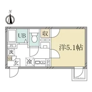 Lilas Terrace西糀谷【201号室】の間取り