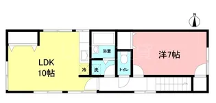 コーポHEIWA【201号室】の間取り