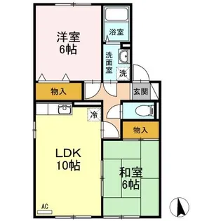 セジュール楓【1階】の間取り
