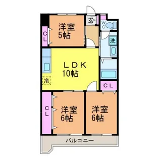西沢ビルNO1【310号室】の間取り