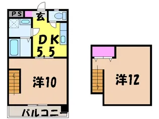 キャッスル千舟・【802号室】の間取り