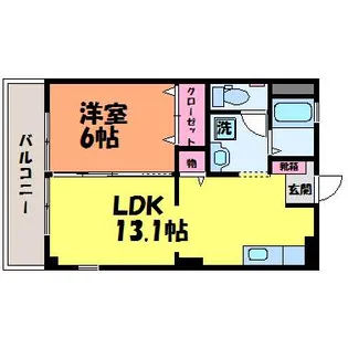 フォブール一色Ⅲ【1階】の間取り